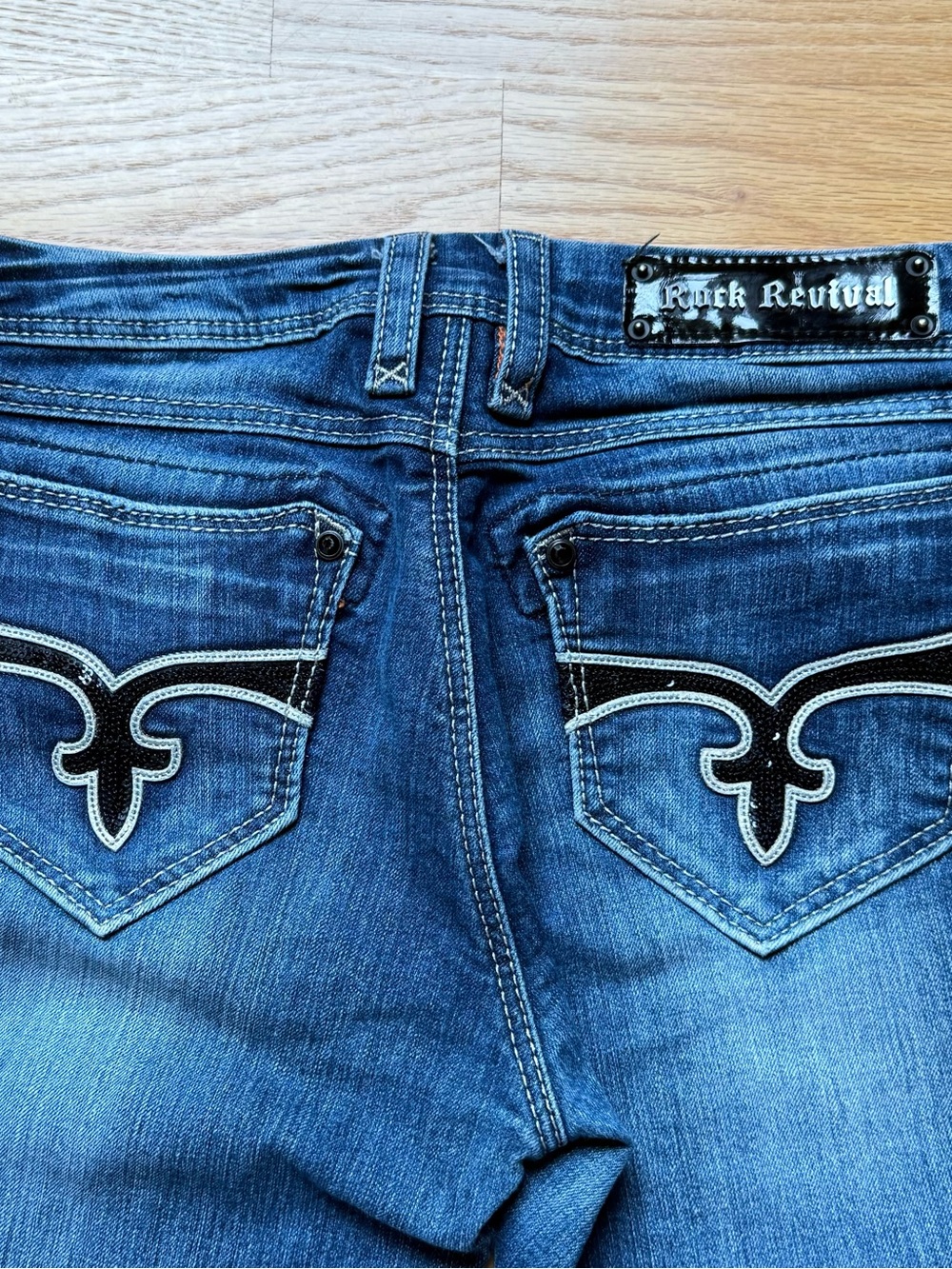 Rock Revival Medium Blue Bootcut Jeans size29 - Picture 2 of 5